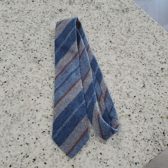 Craigmill Mens 100% Wool Blue Deadstock Vintage Tie - Picture 1 of 4